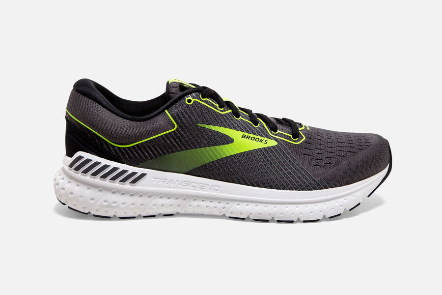 Brooks Transcend 7 Road Running Shoes Mens - Black/Green - CATGX-2984